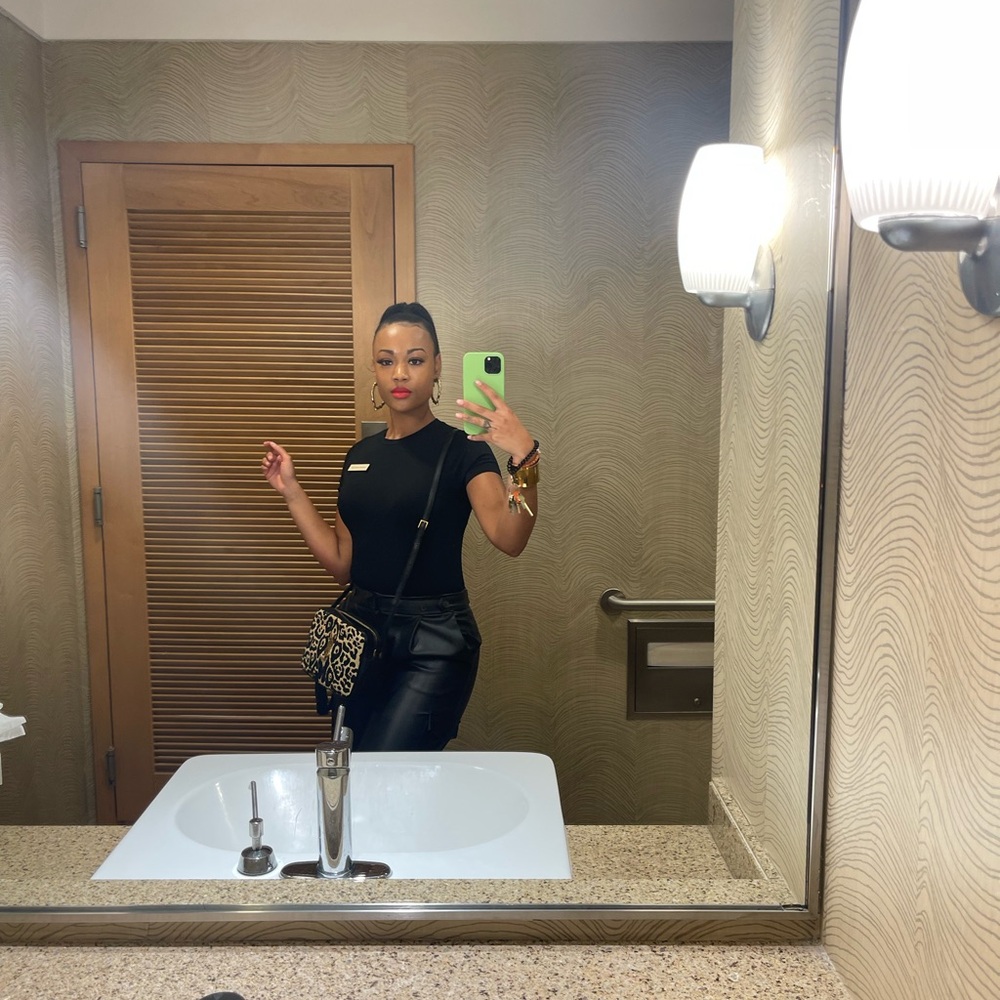 Women’s Black Leather Pants